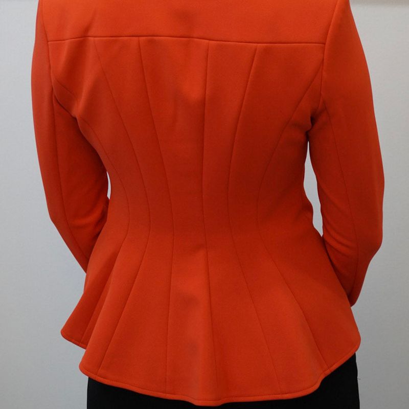 Collarless Fitted Jacket