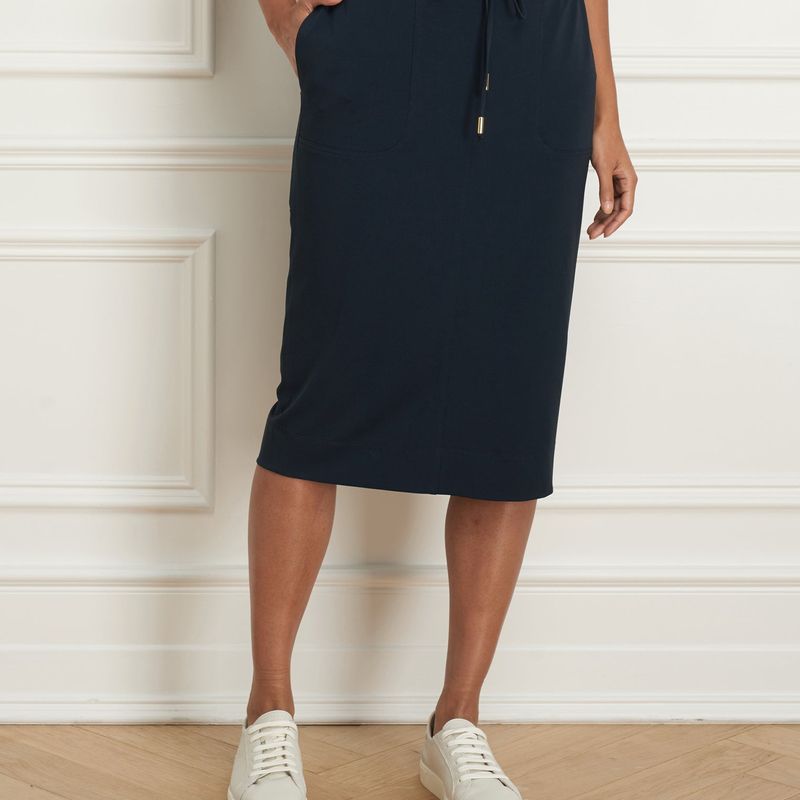 Matte jersey pencil skirt