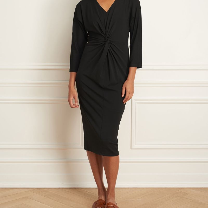 Robe à manches raglan et à nœuds