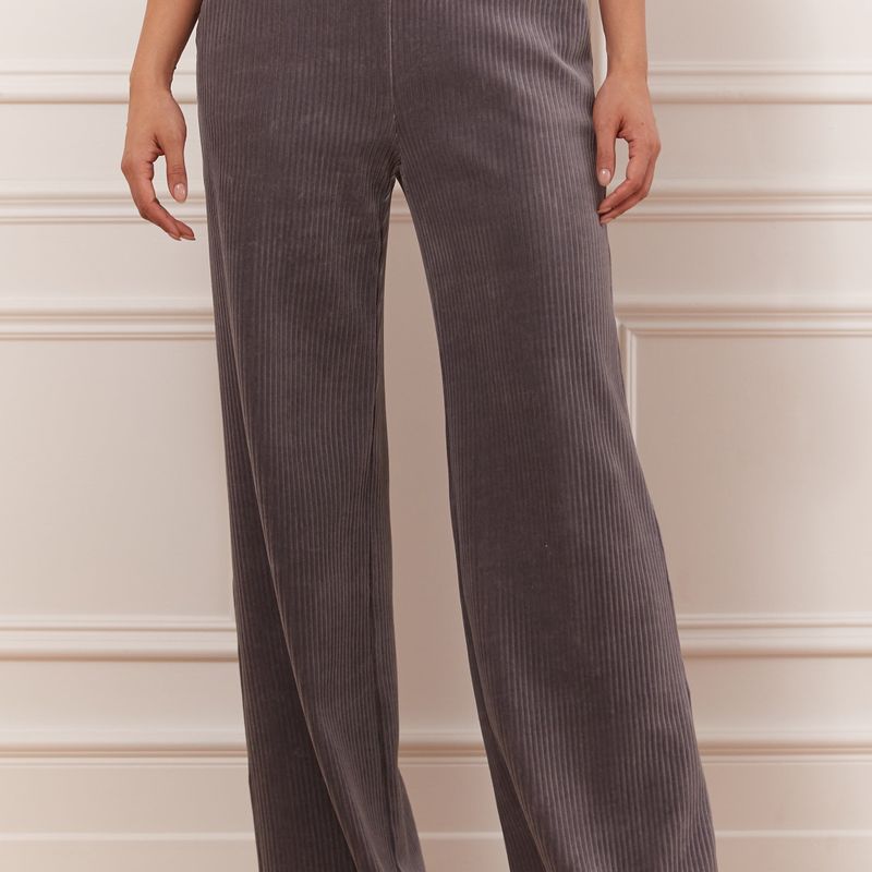 Corduroy straight leg pant