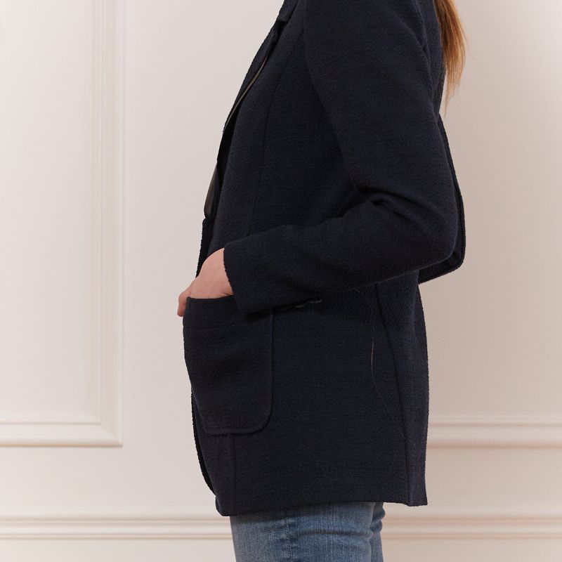 Veston avec détail faux cuir