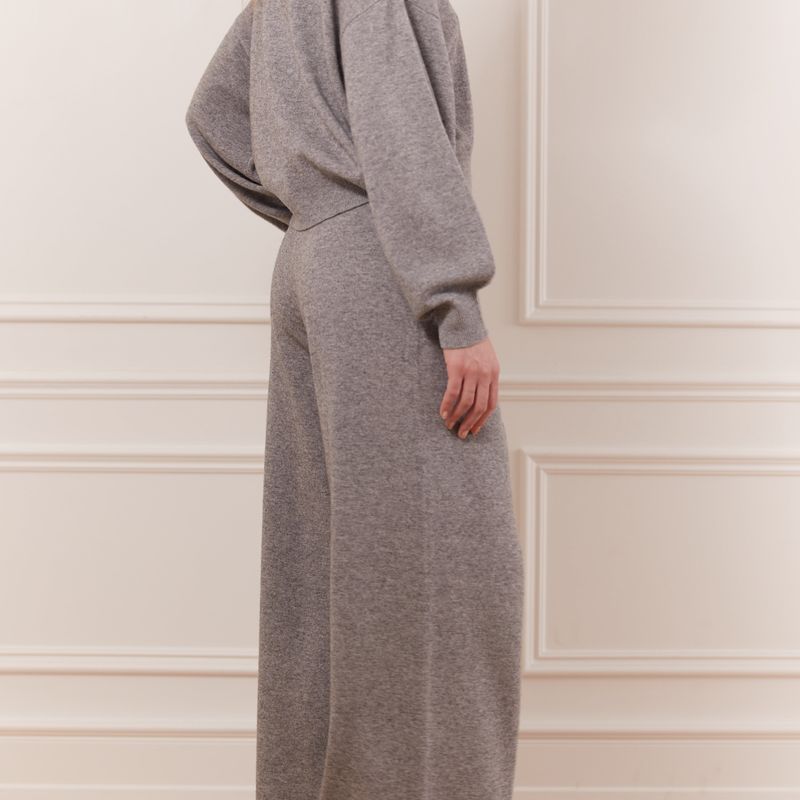Pantalon large en tricot