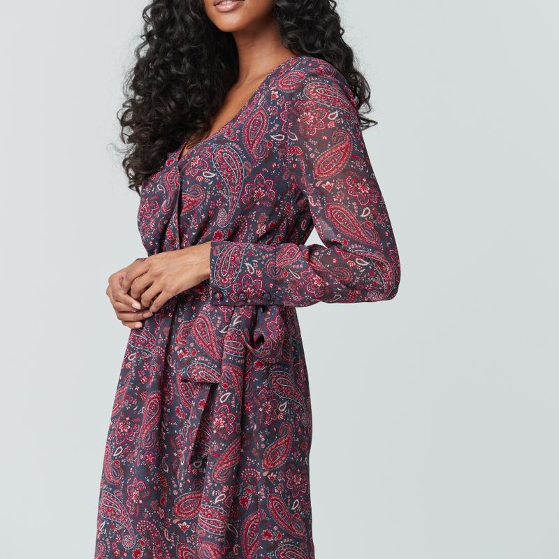 Robe courte croisée