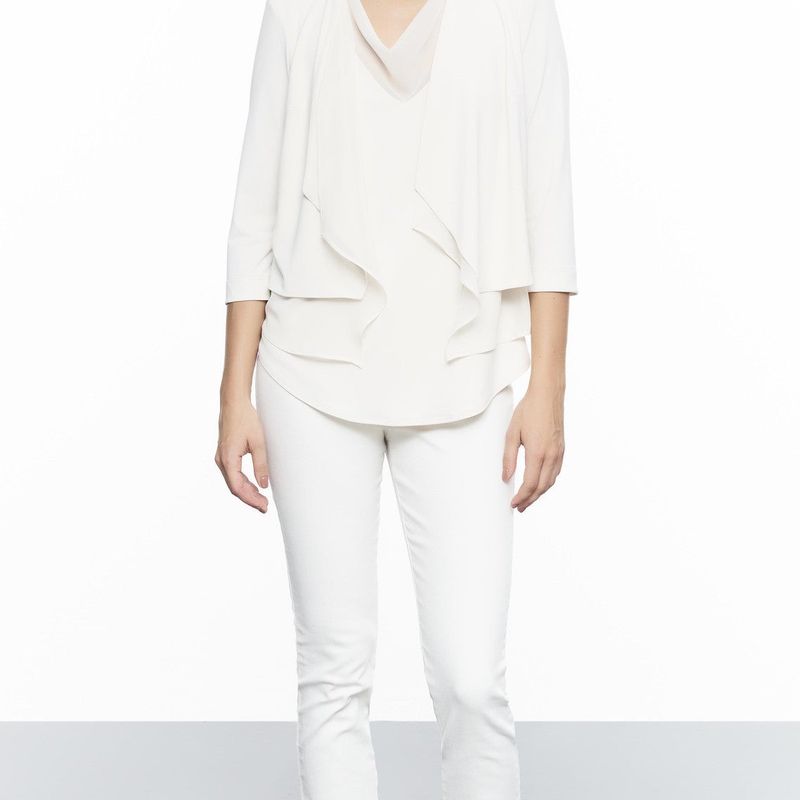 Short Jacket With Chiffon Linning
