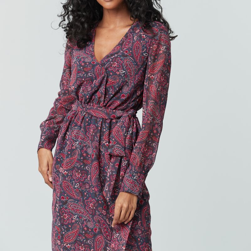 Robe courte croisée