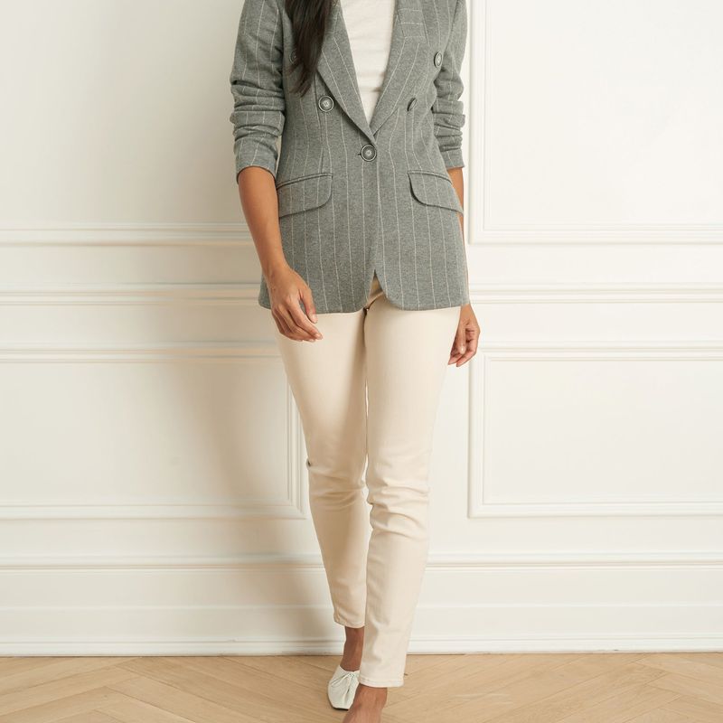 Faux Double-Breast à rayures