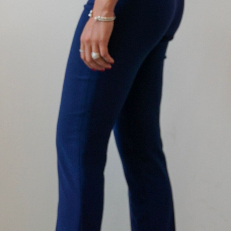 Straight Leg Pant, Stretch Crepe
