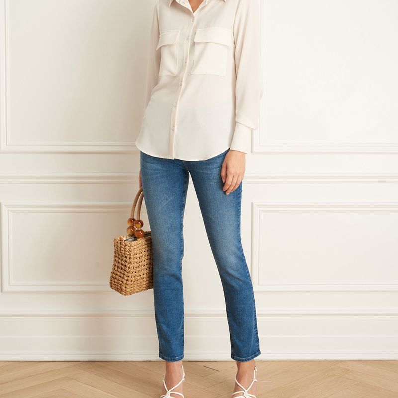 Blouse Manches Longues Avec Poches