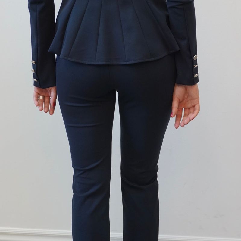 Collarless Fitted Jacket