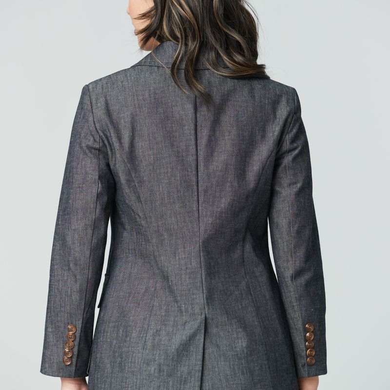 Jacket simple bouton avec poche