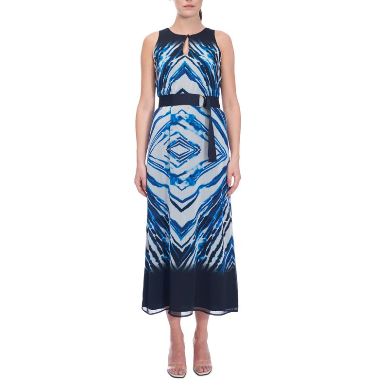 Azure Print Maxi Dress