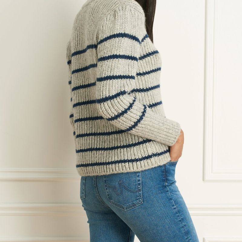 Tricot Rayé Alpaca Wool Blend