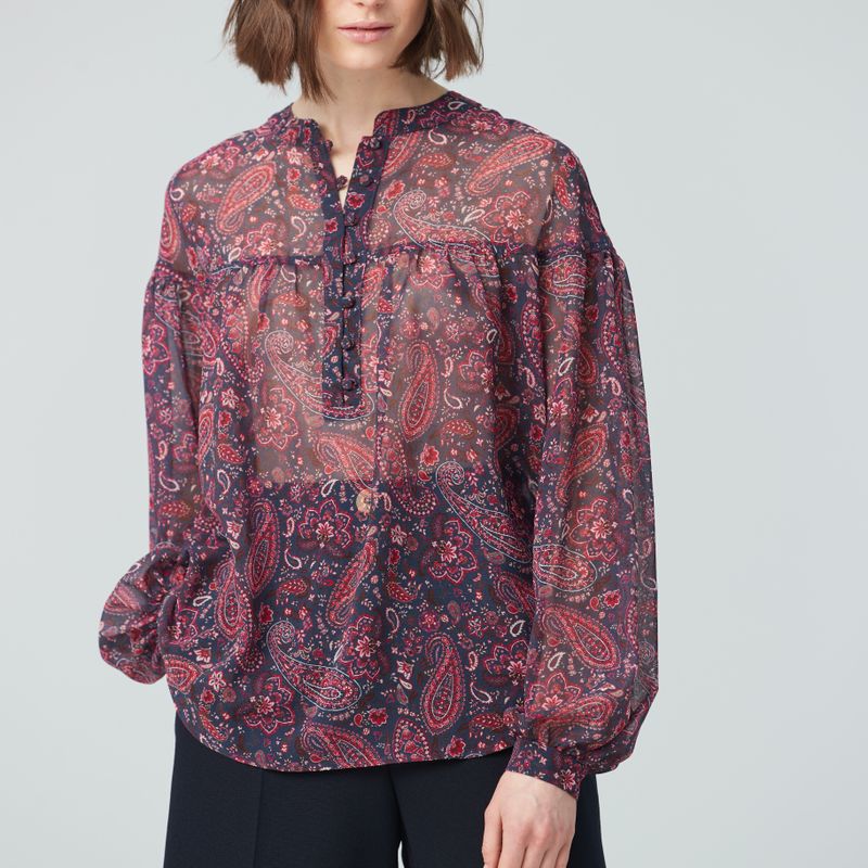 Blouse boho imprimée