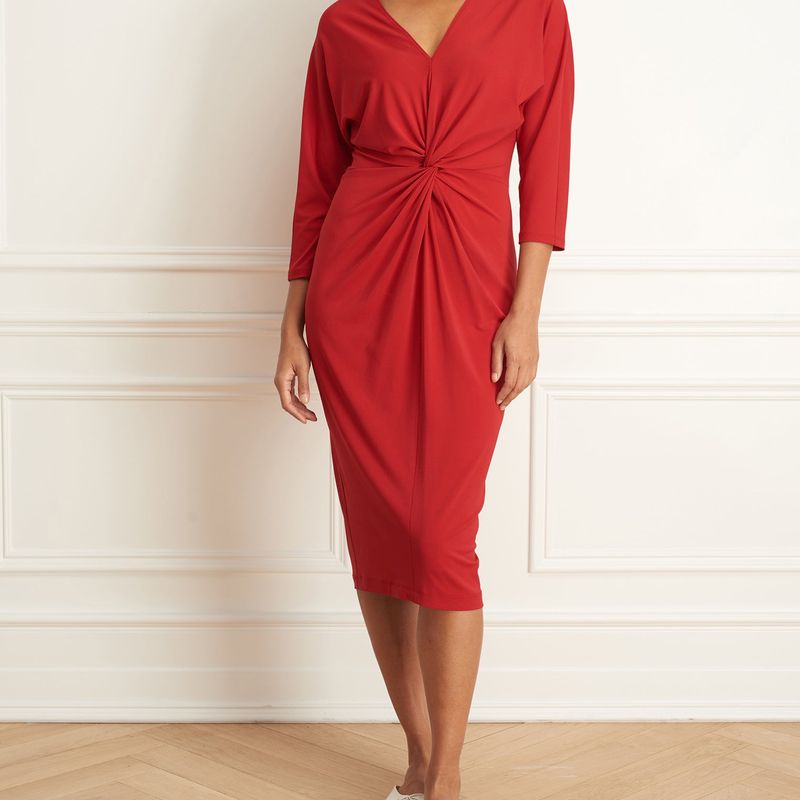 Robe à manches raglan et à nœuds