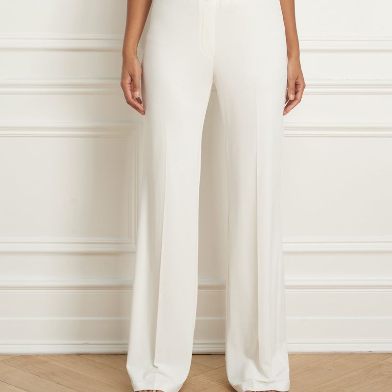 Full leg pant wth elastic waistband
