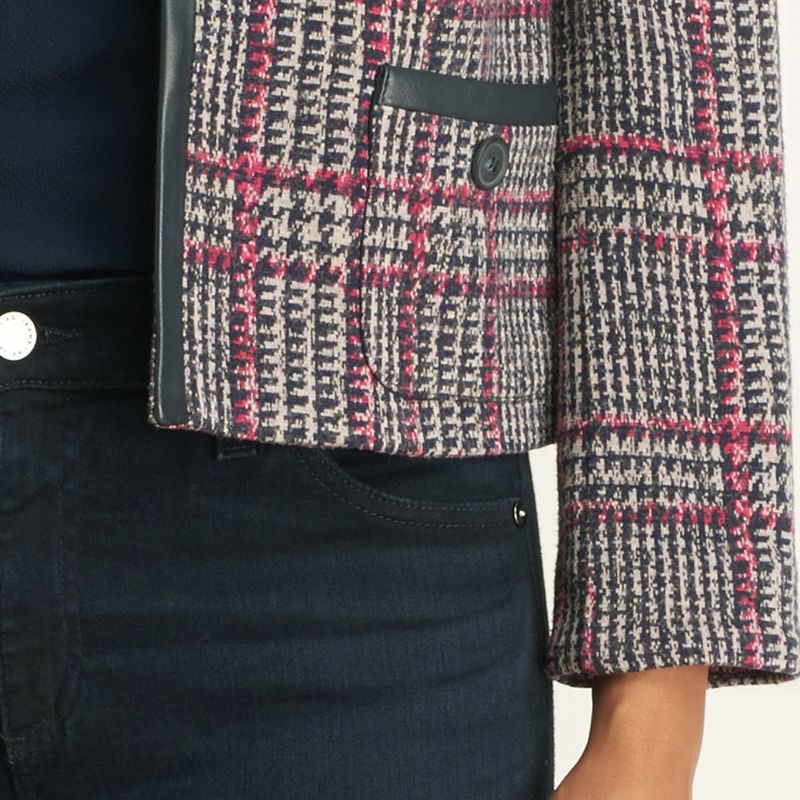 Plaid  Short Jacket