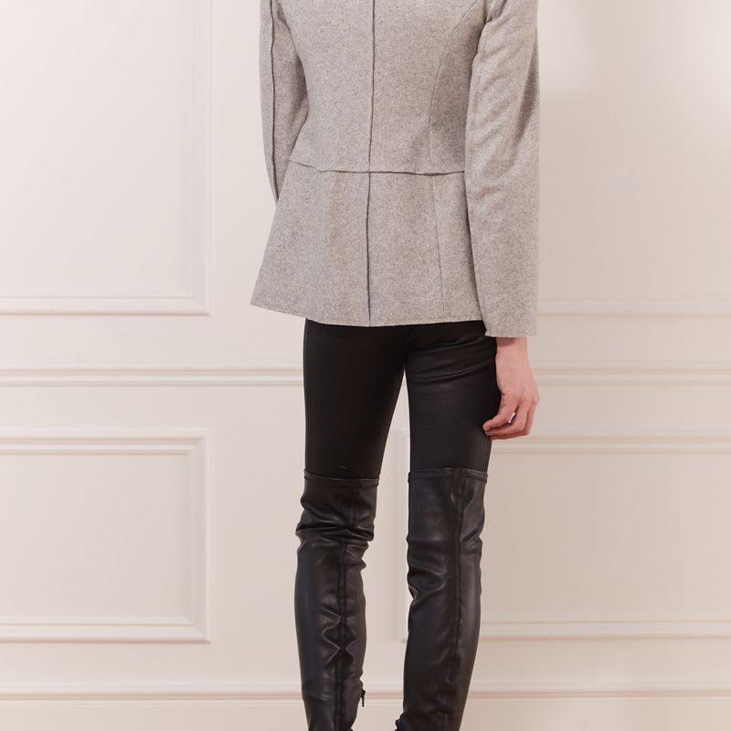 Jacket avec col tricot amovible