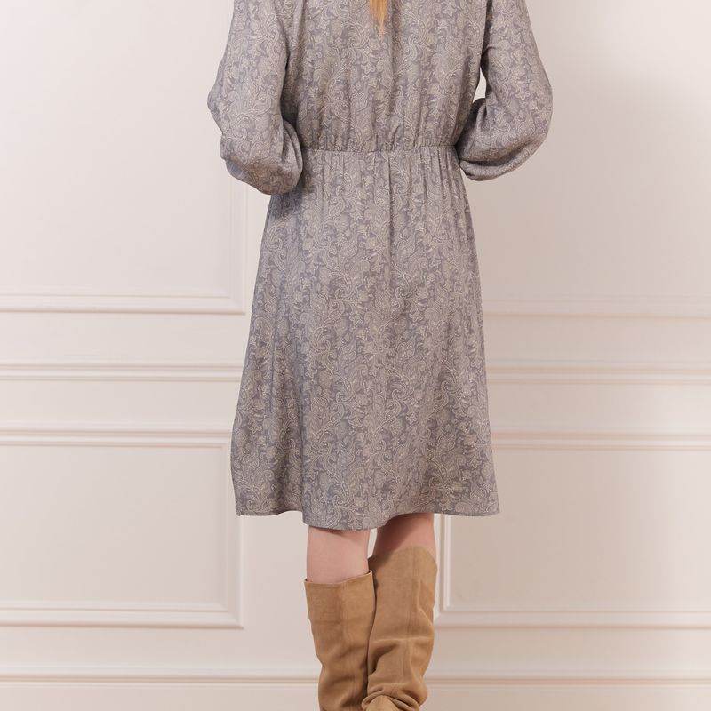 Robe imprimée manche bouffante