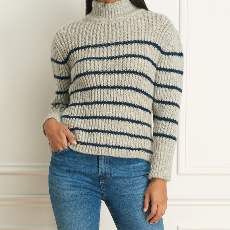 Tricot Rayé Alpaca Wool Blend