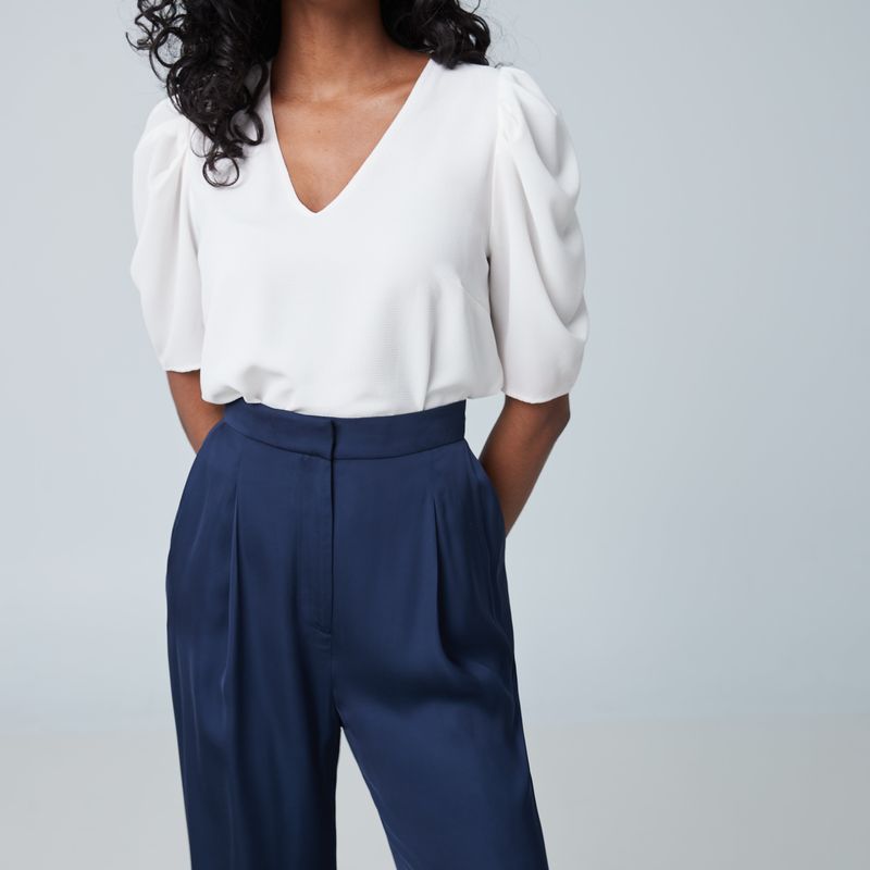 Blouse manches courtes gigots
