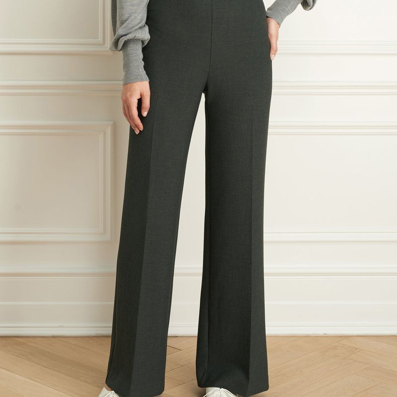Double Face Wide Leg Pant