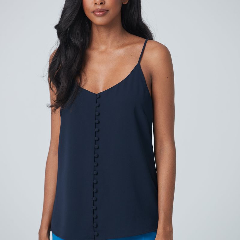 Camisole avec boutons avant