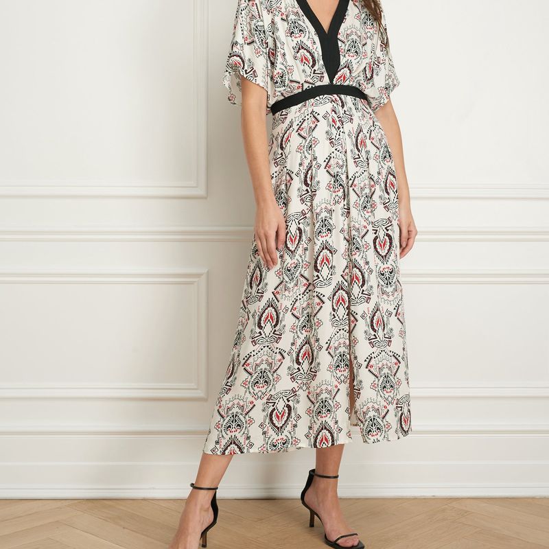 Kimono maxi dress