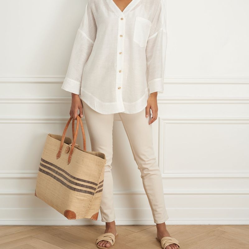 Overshirt wth bell sleeve