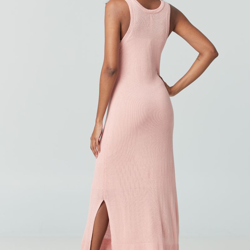 Robe longue encolre en round