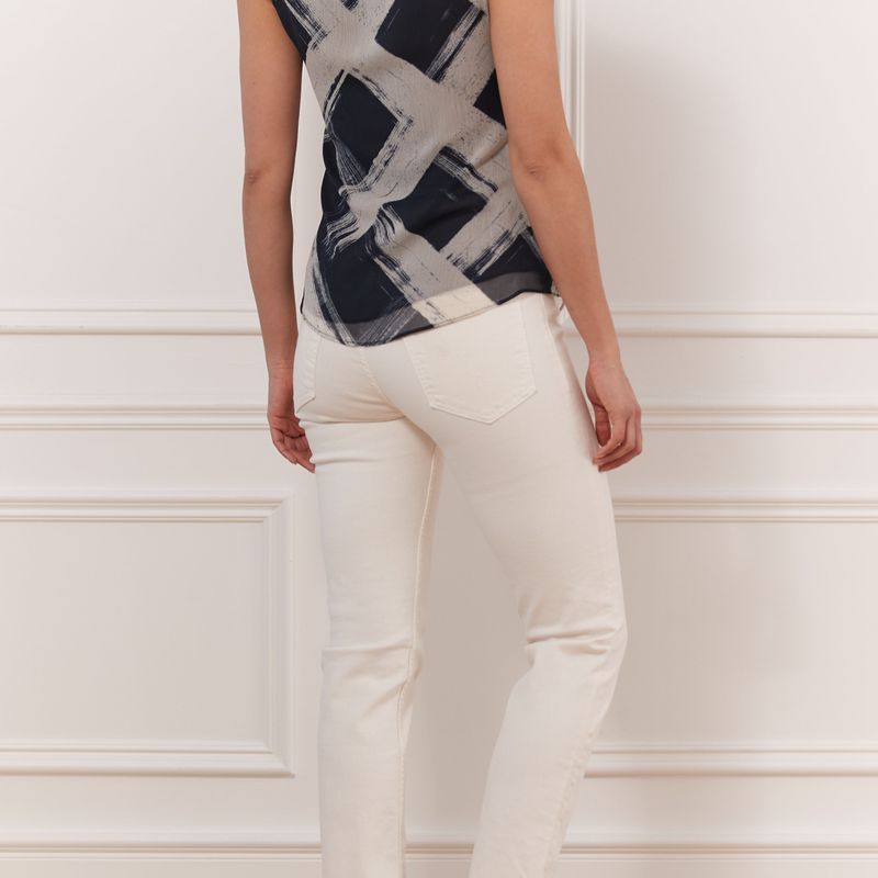 Printed Sleeveless Top