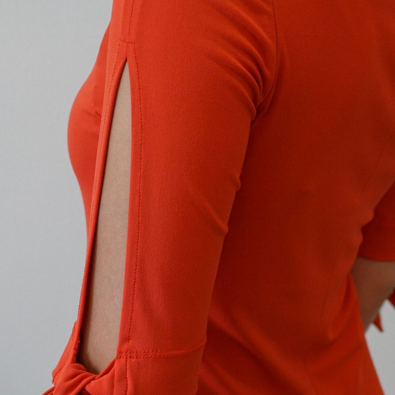 Matte Jersey Dress Sleeve Detail