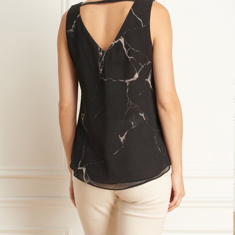 Camisole en imprimée marbre