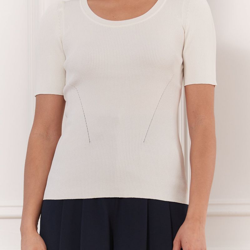 Scoop neck sweater
