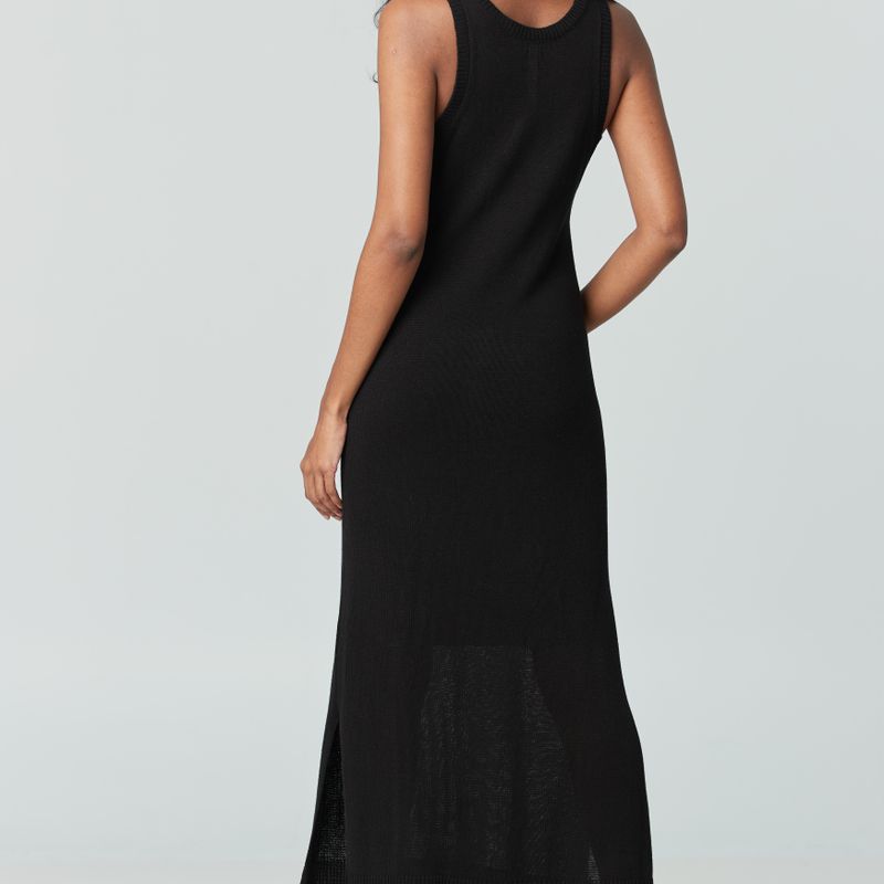 Robe longue encolre en round