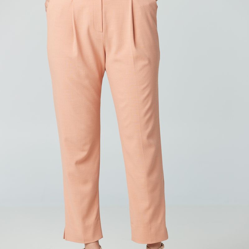Pantalon court avec plis