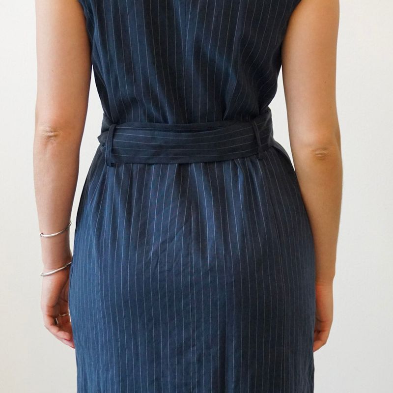 Button Down Dress With Belt