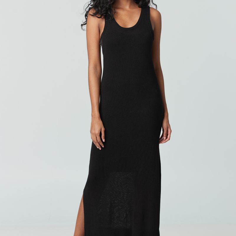 Robe longue encolre en round