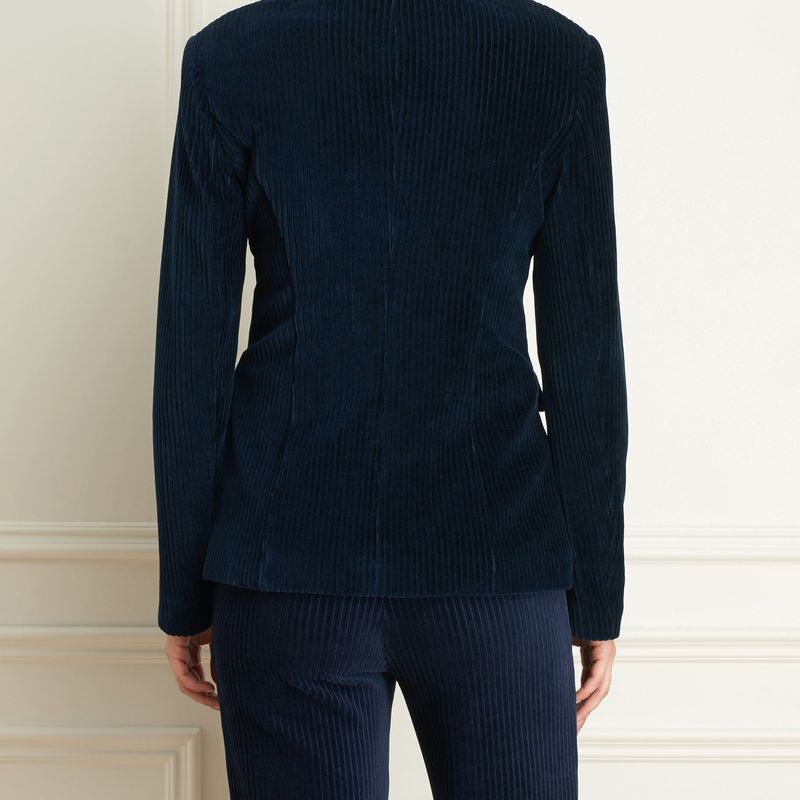 Corduroy Veston Faux Double-Breast