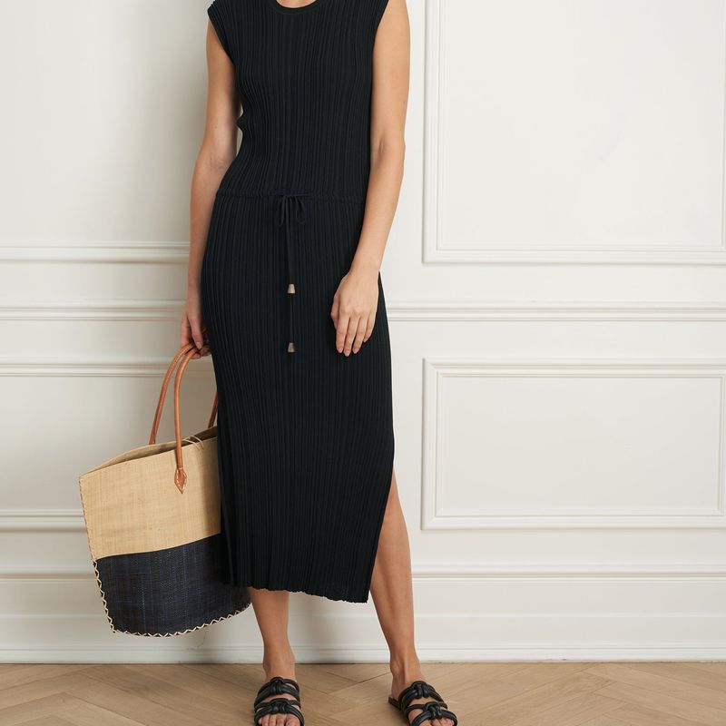 Slim rib dress