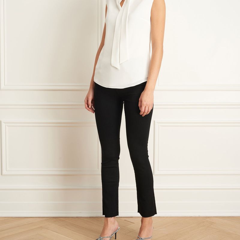 Blouse Sans Manche Avec Foulard Noué