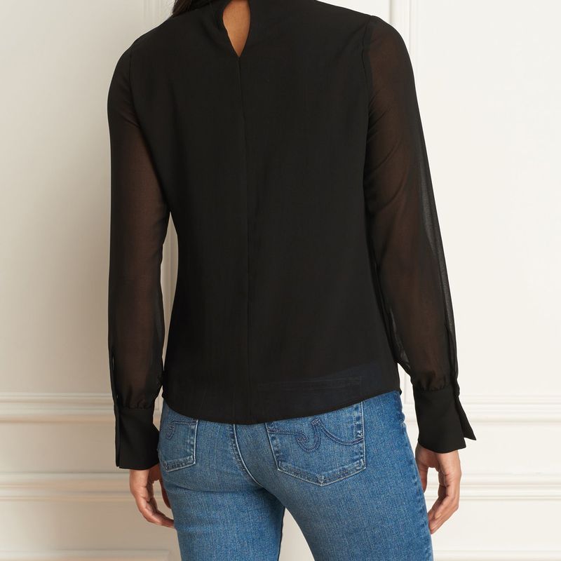 Blouse Chiffon Avec Col