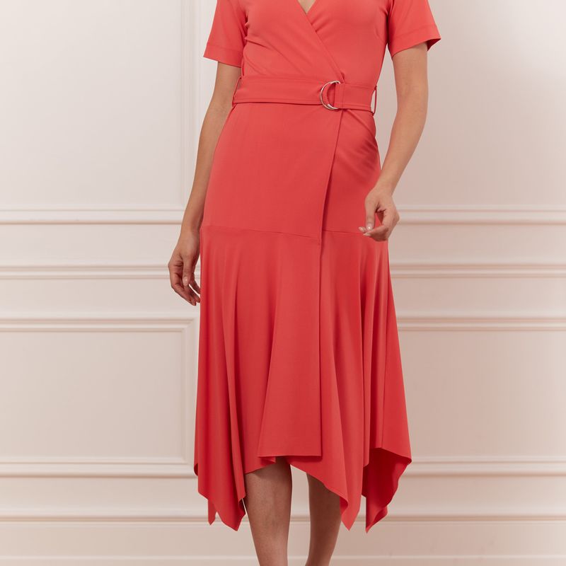 Matte Jersey Wrap Dress