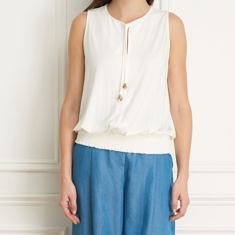 Cami wth shirred waist