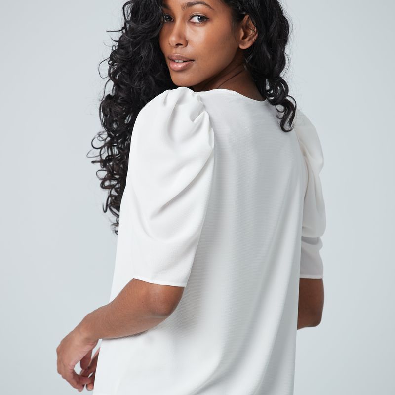 Blouse manches courtes gigots