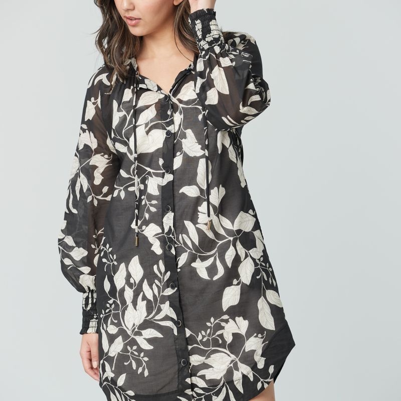 Robe Boho manche bouffante