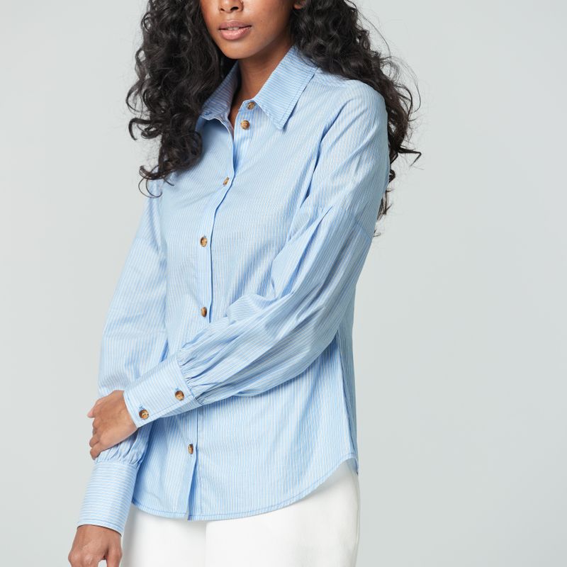 Blouse manche lanterne
