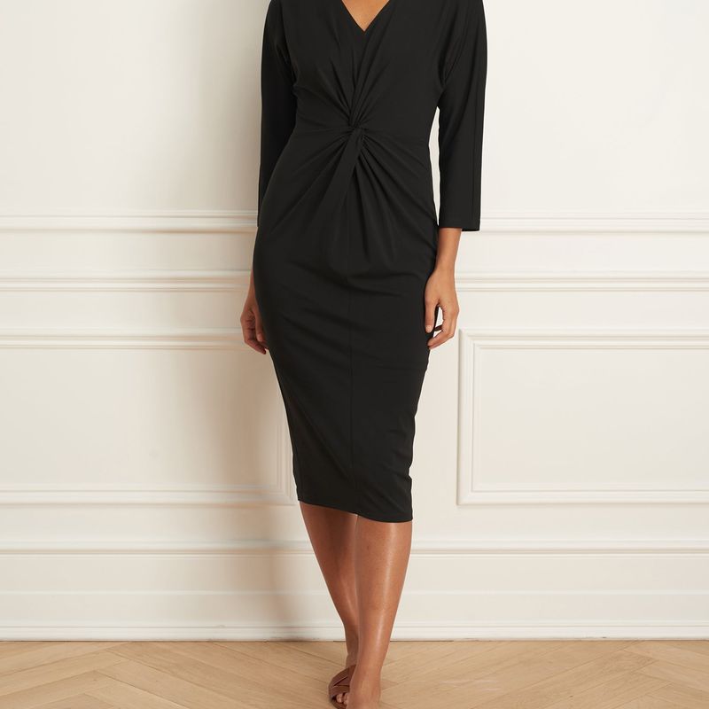 Robe à manches raglan et à nœuds