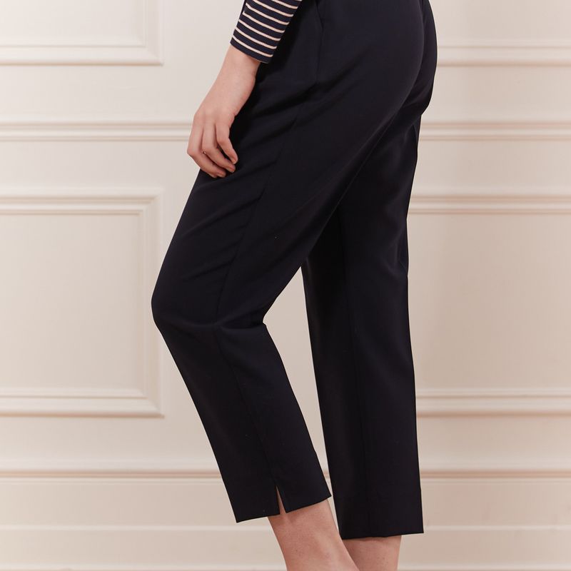 Pantalon court avec plis