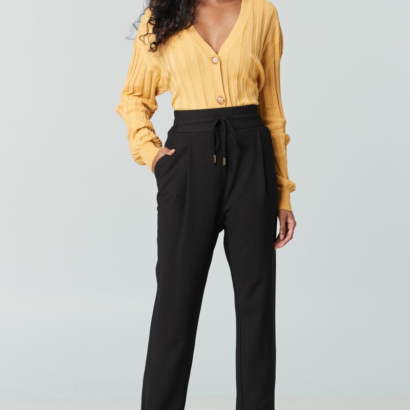 Jogger chic taille élastique
