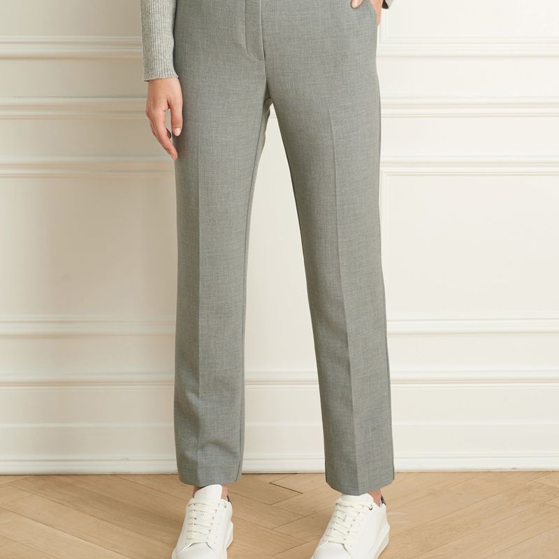 Double Face Wide Cigarette Pant